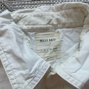 Billy Reid Cream Button-Up Shirt